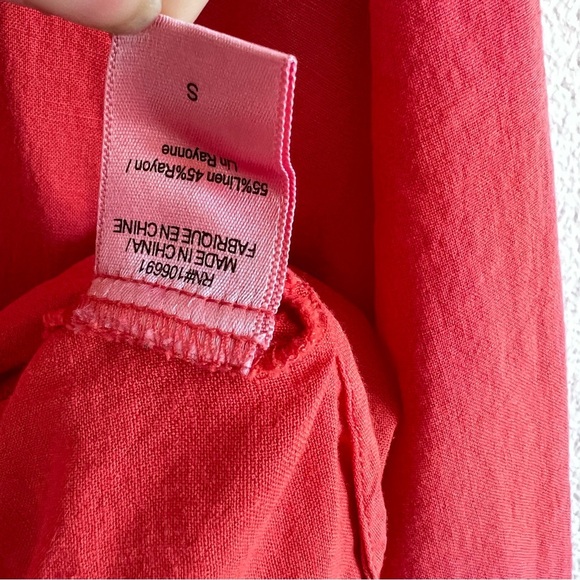 Young, Fabulous and Broke Linen Blend Tourist Top - Picture 8 of 12